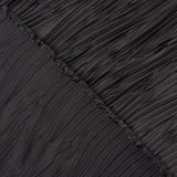 Plisado Satén Poliéster Negro - Ribes y Casals
