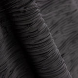 Plisado Satén Poliéster Negro - Ribes y Casals