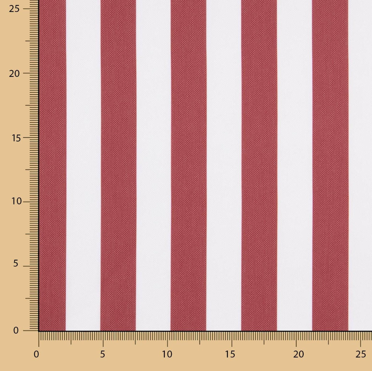 Plana Poliéster Rayada Rojo - Ribes y Casals