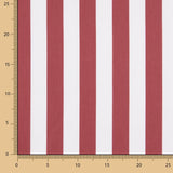 Plana Poliéster Rayada Rojo - Ribes y Casals