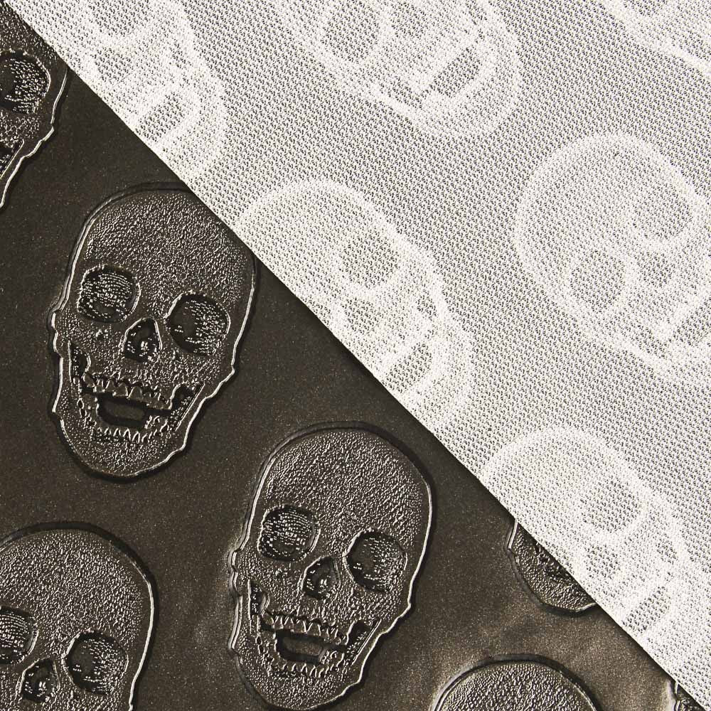 Polipiel Metálica Skulls Gris Oscuro - Ribes y Casals
