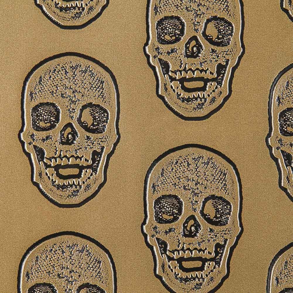 Polipiel Metálica Skulls Oro - Ribes y Casals