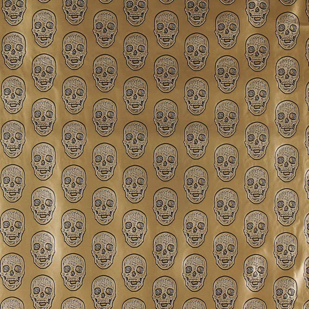 Polipiel Metálica Skulls Oro - Ribes y Casals