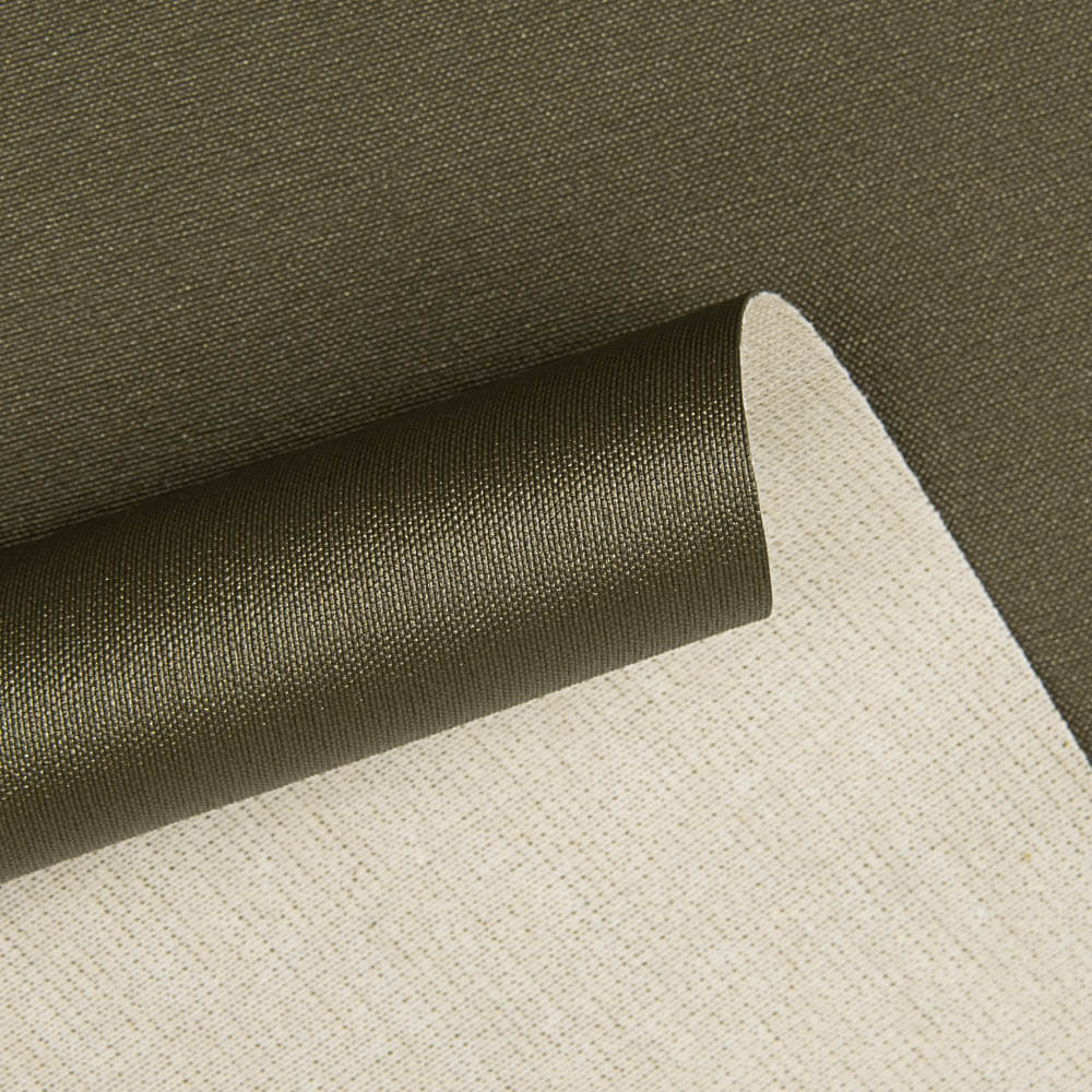 Polipiel Metalizada Ignífuga Onasis Verde Caza - Ribes y Casals