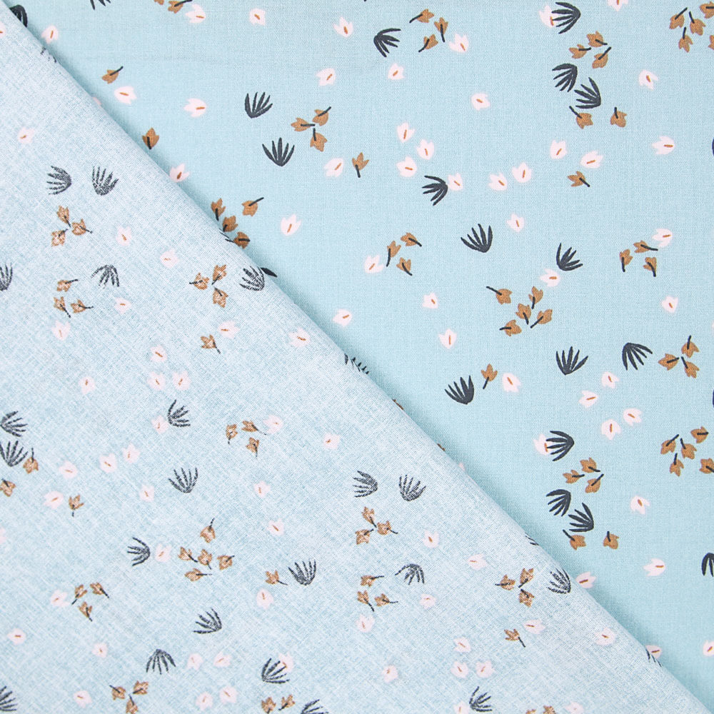 Popelín Algodón Bosque Verde Salvia - Ribes y Casals