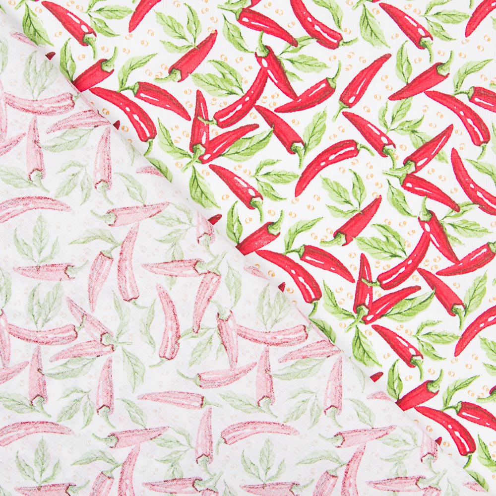 Popelín Algodón Chili Blanco - Ribes y Casals