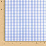 Popelín Algodón Cuadros Maxi Celeste - Ribes y Casals