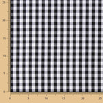 Popelín Algodón Cuadros Maxi Negro - Ribes y Casals