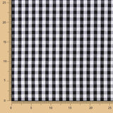 Retal Popelín Algodón Cuadros Maxi Negro 95x145 cms - Ribes y Casals