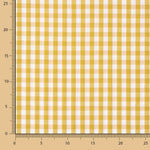 Popelín Algodón Cuadros Maxi Ocre - Ribes y Casals