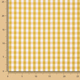 Popelín Algodón Cuadros Maxi Ocre - Ribes y Casals