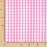 Popelín Algodón Cuadros Maxi Rosa - Ribes y Casals