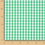 Popelín Algodón Cuadros Maxi Verde - Ribes y Casals