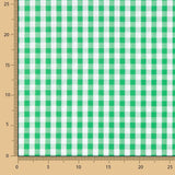 Popelín Algodón Cuadros Maxi Verde - Ribes y Casals