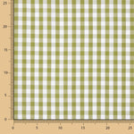 Popelín Algodón Cuadros Maxi Verde Oliva - Ribes y Casals