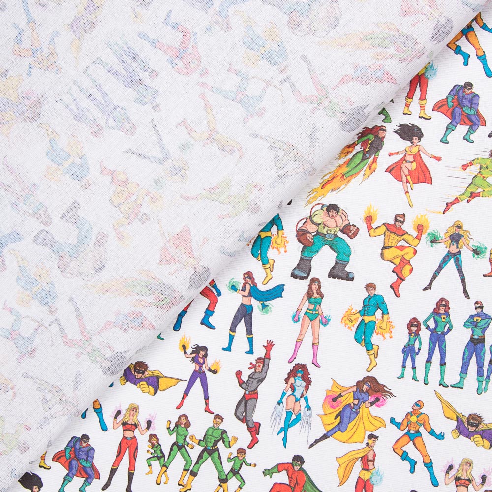 Popelín Algodón Superhéroes - Ribes y Casals