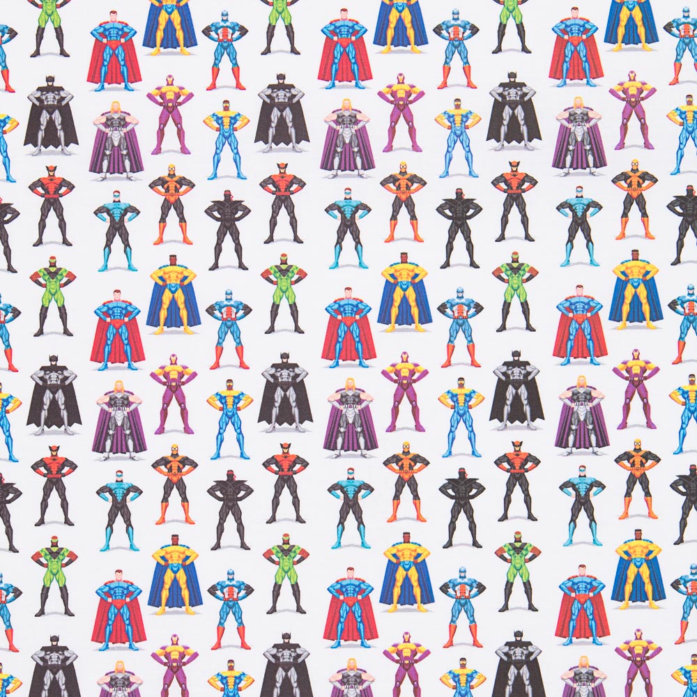 Popelín Algodón Superhombres - Ribes y Casals