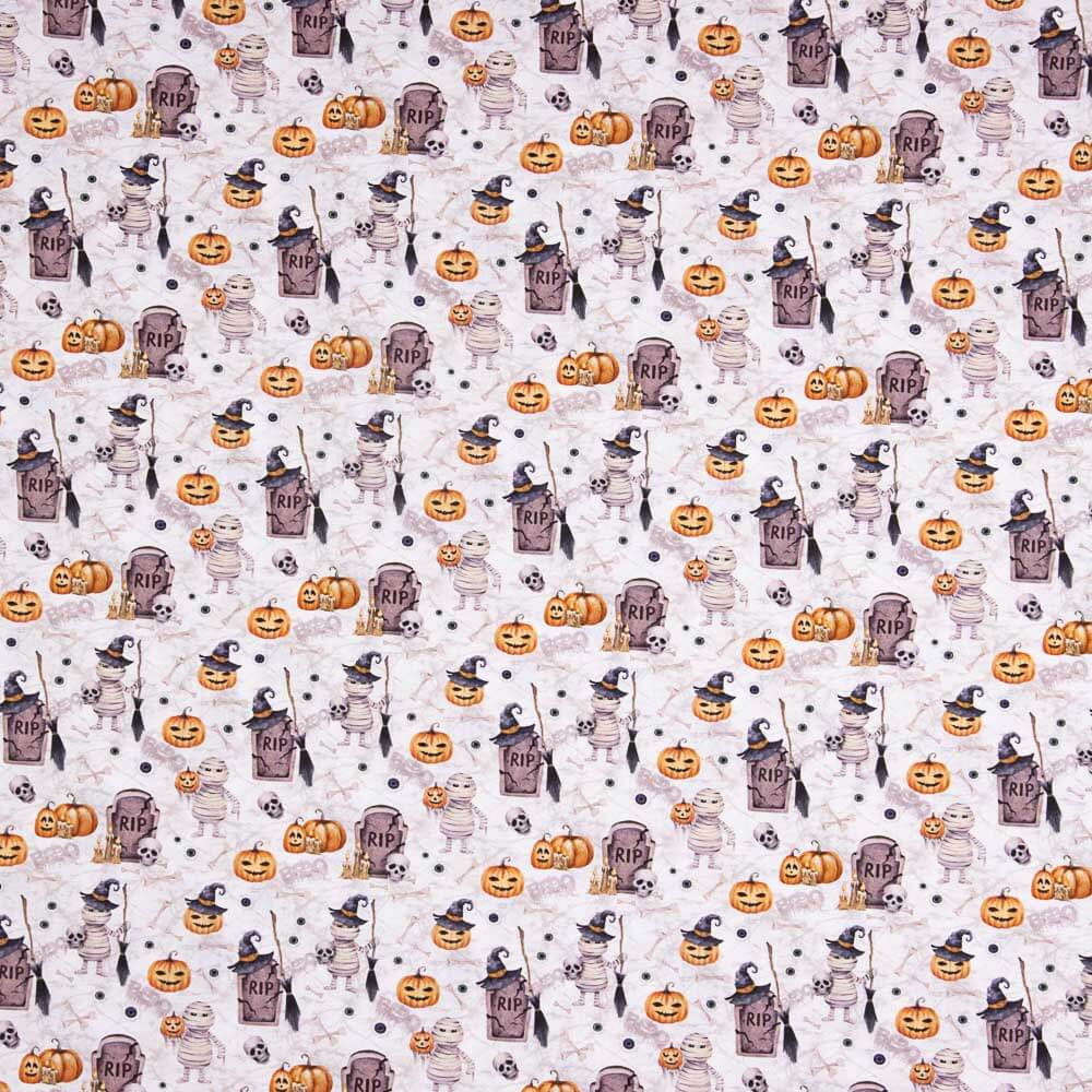 Popelín Algodón Estampado Halloween - Ribes y Casals