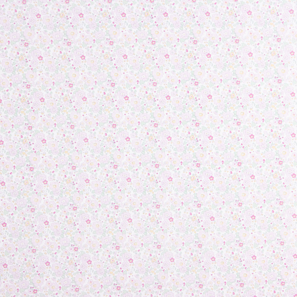 Retal Popelín Algodón Flores Coba 190x140 cm. - Ribes y Casals