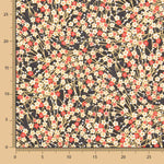 Popelín Algodón Flores Shang Rojo Oeko-Tex® - Ribes y Casals