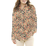 Popelín Algodón Flores Shang Rojo Oeko-Tex® - Ribes y Casals