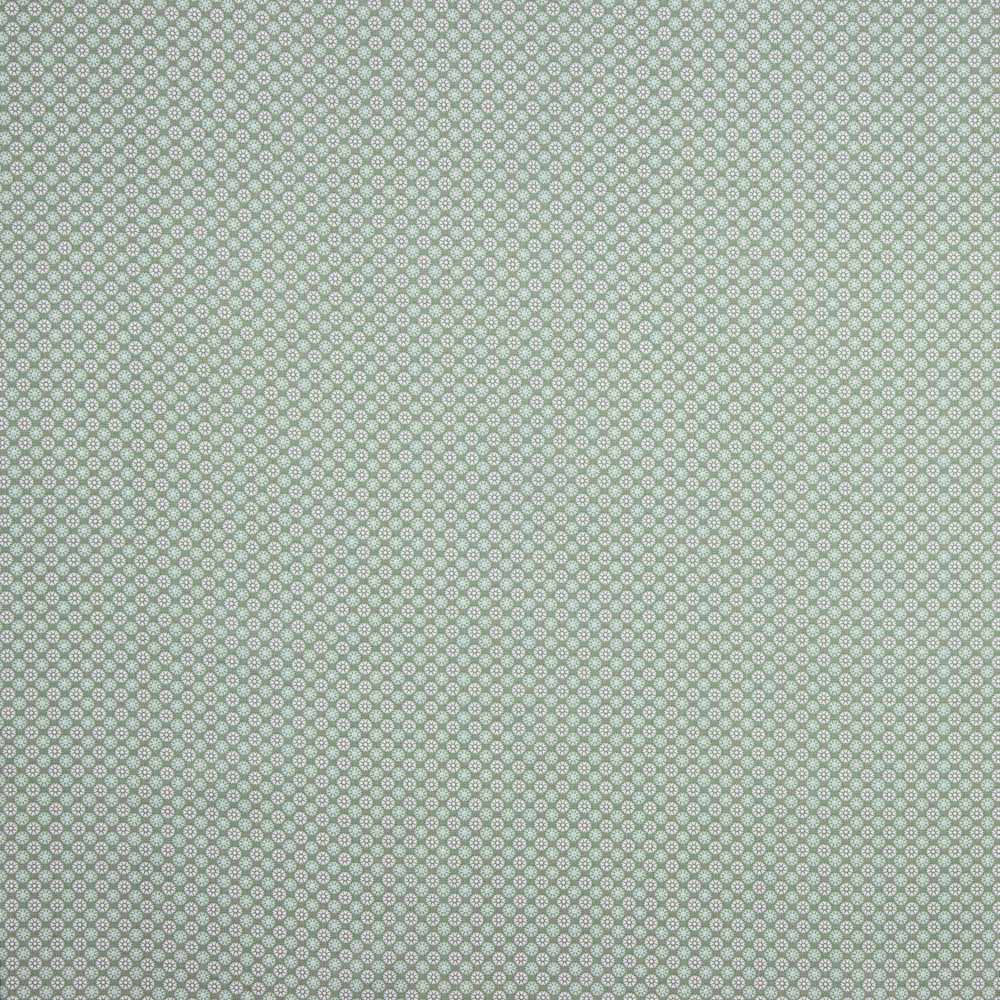 Popelín Algodón Flores Verde Menta - Ribes y Casals