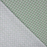 Popelín Algodón Flores Verde Menta - Ribes y Casals