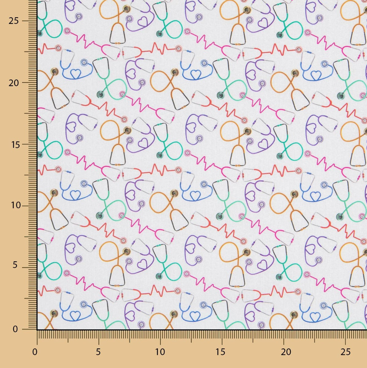 Popelín Algodón Fonendoscopio - Ribes y Casals