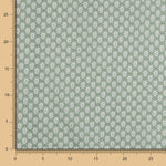 Popelín Algodón Geo Verde Agua - Ribes y Casals