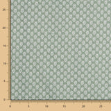 Popelín Algodón Geo Verde Agua - Ribes y Casals