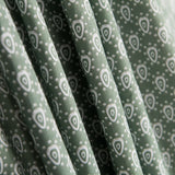 Popelín Algodón Geo Verde Agua - Ribes y Casals