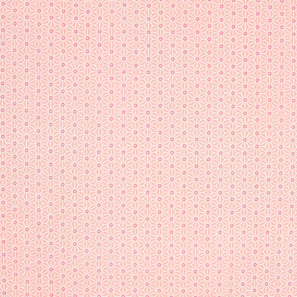 Popelín Algodón Geométric Coral Oeko-Tex® - Ribes y Casals