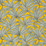 Popelín Algodón Hojas Amarillo - Ribes y Casals