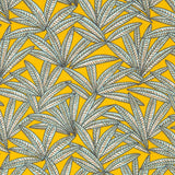 Popelín Algodón Hojas Amarillo - Ribes y Casals