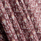 Popelín Algodón Infantil Bosque Granate - Ribes y Casals