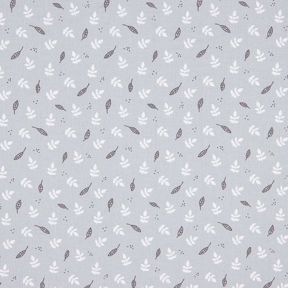 Popelín Algodón Infantil Bosque Gris Claro - Ribes y Casals