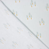 Popelín Algodón Infantil Bosque Verde Agua - Ribes y Casals