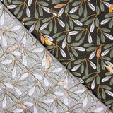 Popelín Algodón Infantil Bosque Verde Pájaro - Ribes y Casals