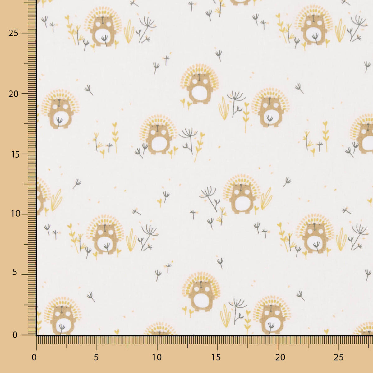 Popelín Algodón Infantil Erizo Rosa - Ribes y Casals