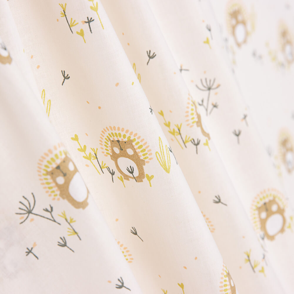 Popelín Algodón Infantil Erizo Rosa - Ribes y Casals