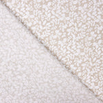 Popelín Algodón Infantil Hojas Beige - Ribes y Casals