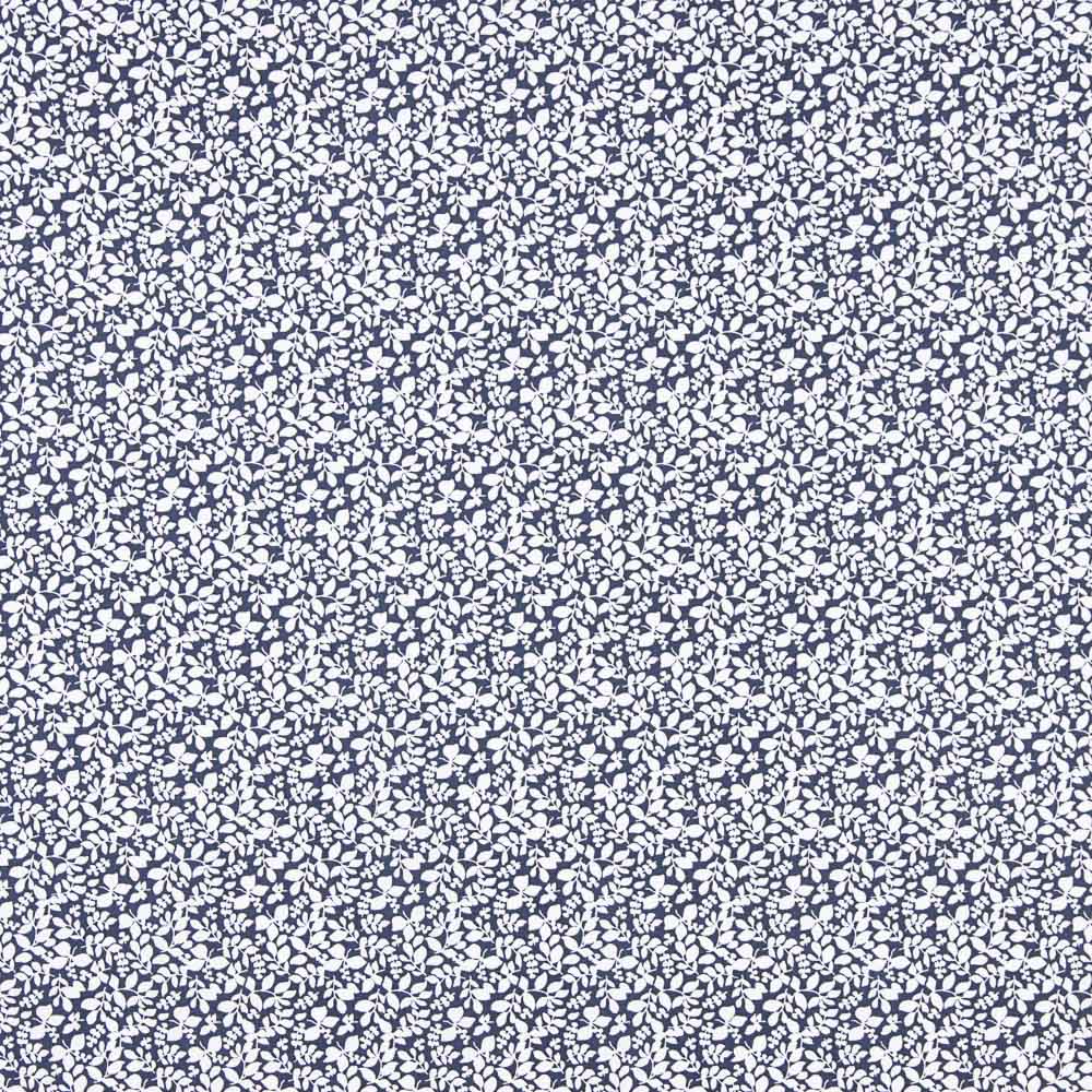 Popelín Algodón Infantil Hojas Marino - Ribes y Casals