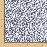 Popelín Algodón Infantil Hojas Marino - Ribes y Casals