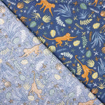 Popelín Algodón Infantil Mono Azul Marino - Ribes y Casals