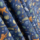 Popelín Algodón Infantil Mono Azul Marino - Ribes y Casals