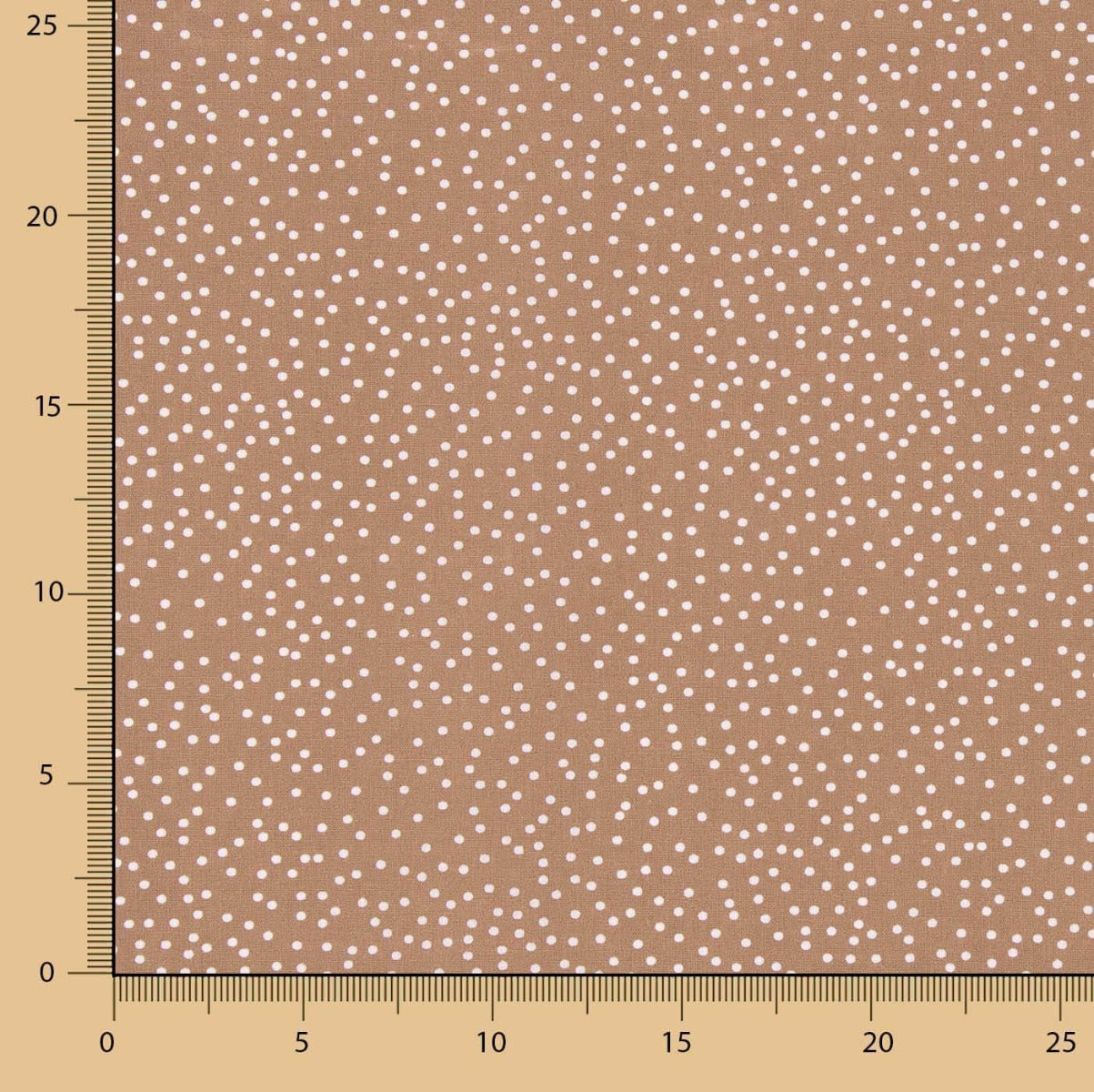 Popelín Algodón Lunares Blancos Fondo Caldera - Ribes y Casals