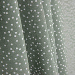 Popelín Algodón Lunares Blancos Fondo Verde Salvia - Ribes y Casals