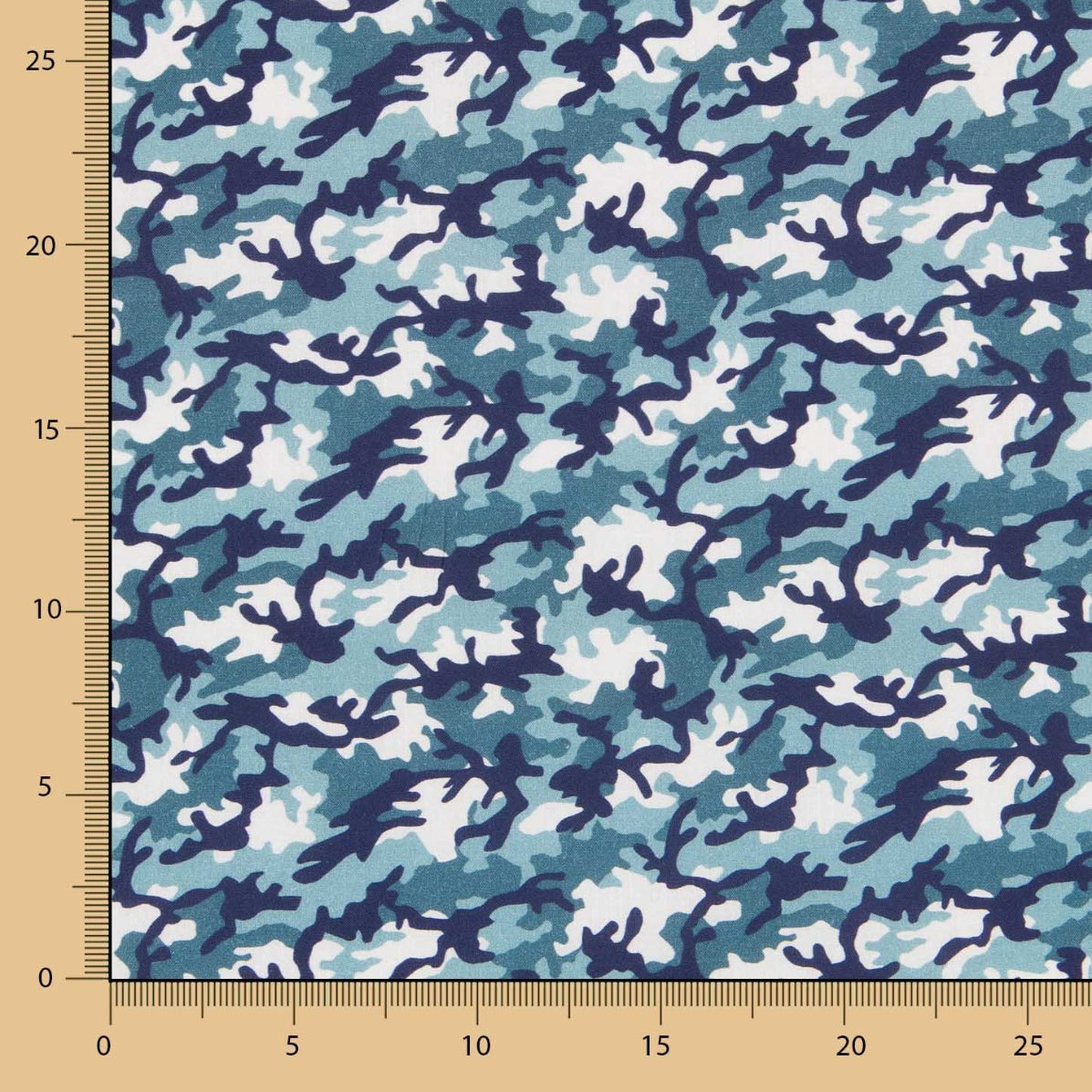 Popelín Algodón Militar Azul - Ribes y Casals