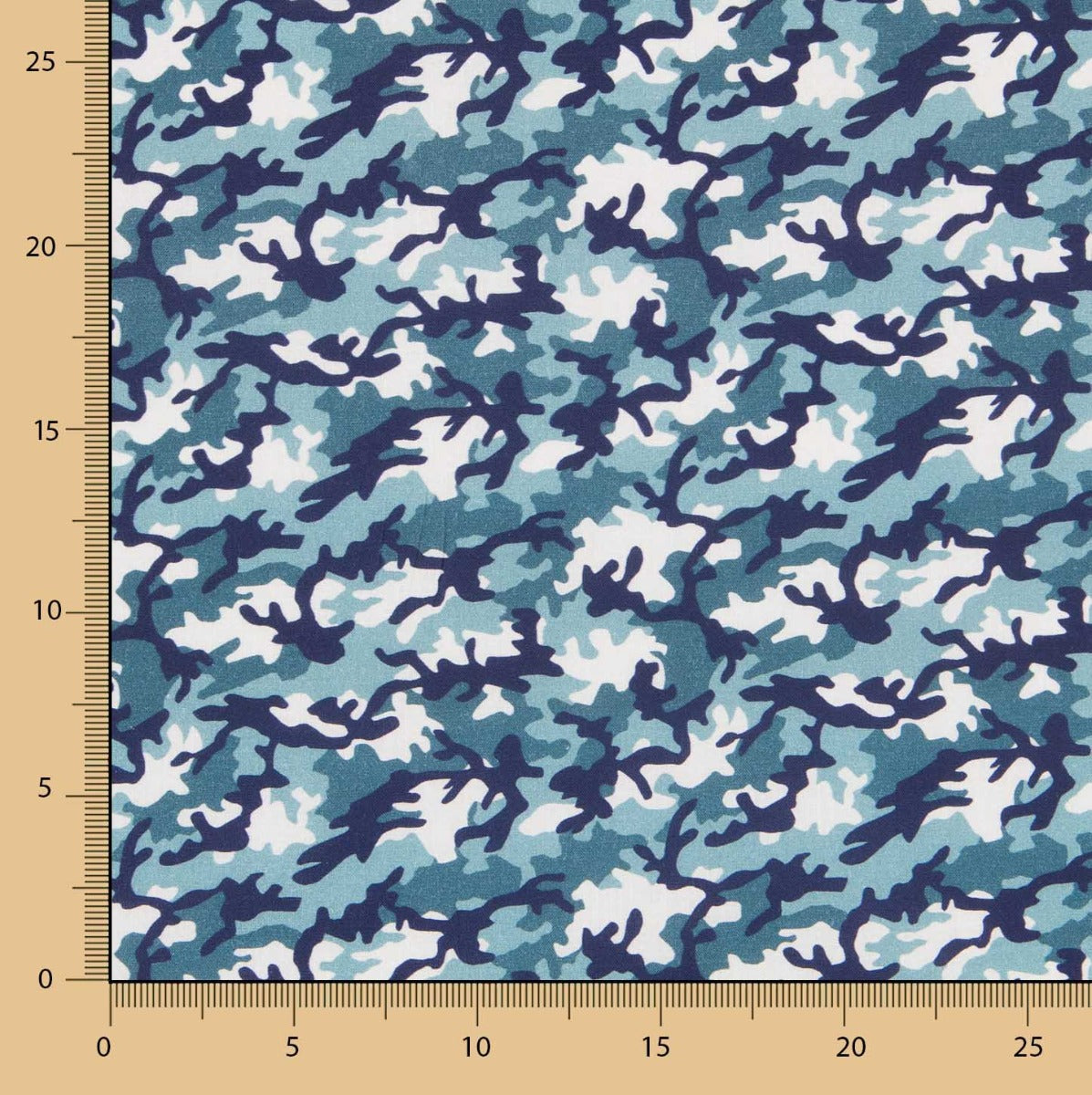 Popelín Algodón Militar Azul - Ribes y Casals