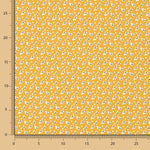 Popelín Algodón Mini Flor Ocre - Ribes y Casals